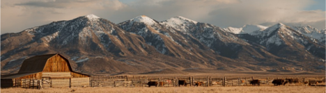 Mountains with snow